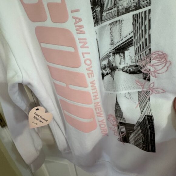 Minimalist SOHO NYC Crewneck - Retro Black & White Photo Collage Sweatshirt Sz M - Picture 8 of 9